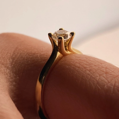 Solitairering 0,40 ct. River/Si - Forlovelse