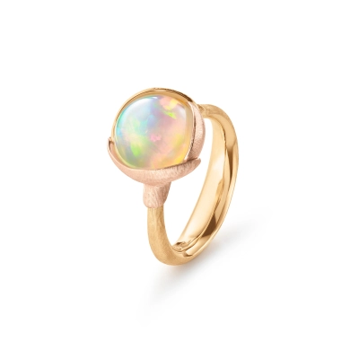 Lotus ring 2 med opal - Lotus