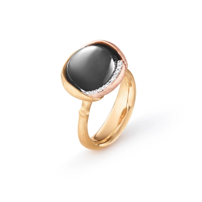 Lotus ring 3 med Grå månesten - Lotus