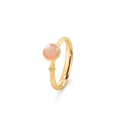 Lotus ring 0 med blush månesten - Lotus