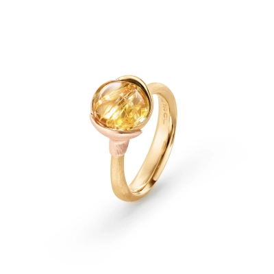 Lotus ring 1 med rutilkvarts - Lotus