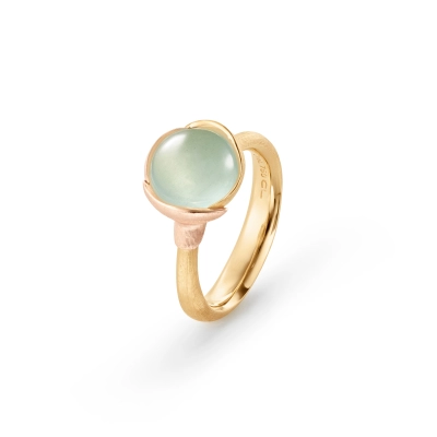 Lotus ring 1 med akvamarin - Lotus