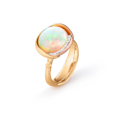 Lotus ring 3 med opal - Lotus