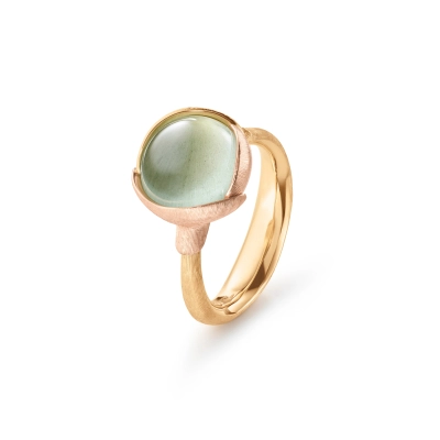 Lotus ring 2 med akvamarin - Lotus