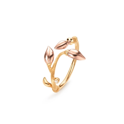 Blooming ring 0,01 ct. - Forest