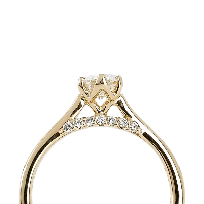 Solitairering 0,50 ct. River/si +0,09 ct. tw/si - Forlovelse