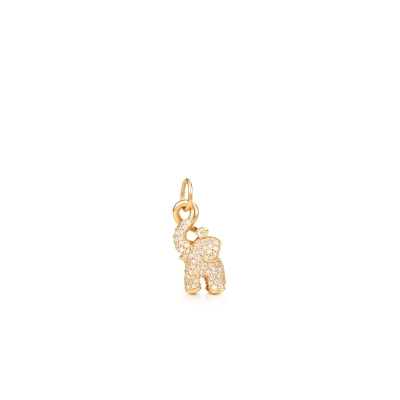 Elephant vedh&aelig;ng lille pav&eacute; 0,56 ct. - 